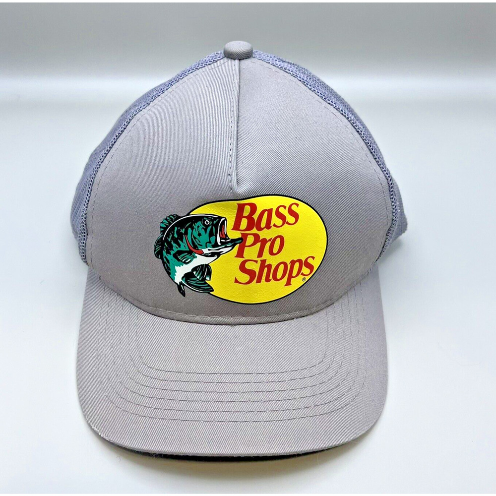 Bass Pro Shops Hunter Grey‎ Snapback Trucker Mesh Hat Adult One Size